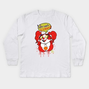 Who Wants Icecream? Kids Long Sleeve T-Shirt